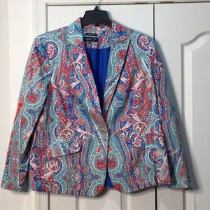 Jones New York 20w colorful fitted jacket worn 1